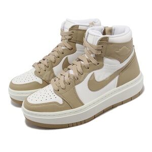 Nike Air Jordan Sneakers in Cream and White